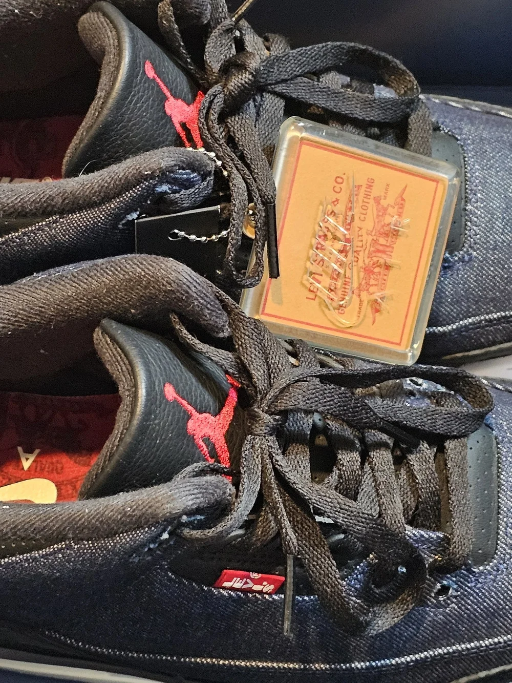 Air Jordan x Levi's Jordan 3 Retro Raw Indigo Denim Men’s sz 8  Women's sz 9.5
